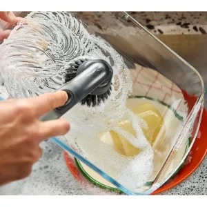 Sinktech, spazzola per piatti con erogazione di sapone e testina di ricambio Novità