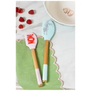 Cheetah, set 2 spatole silicone/acacia Esclusivo