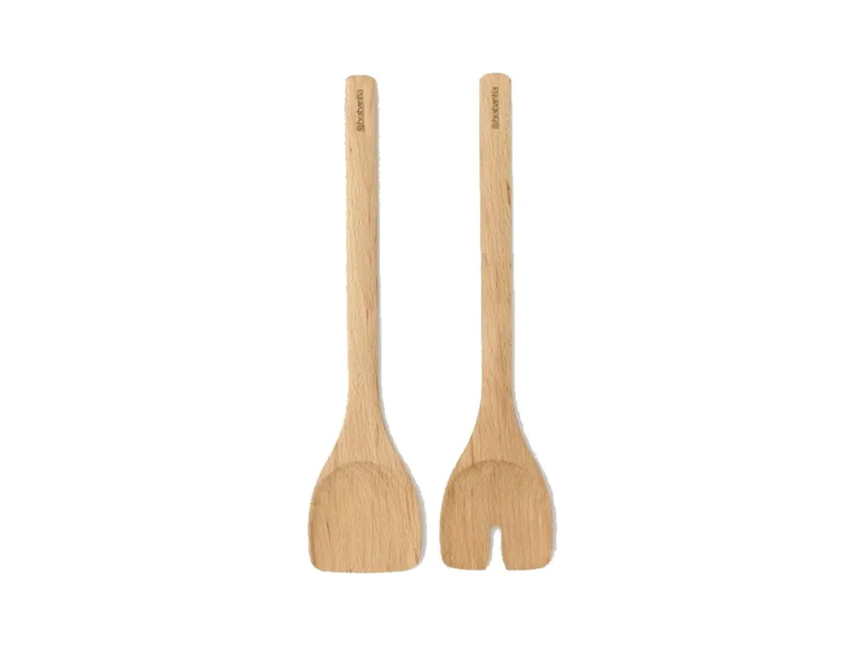 Prezzo Conveniente Profile, set 2 posate servi-insalata in legno