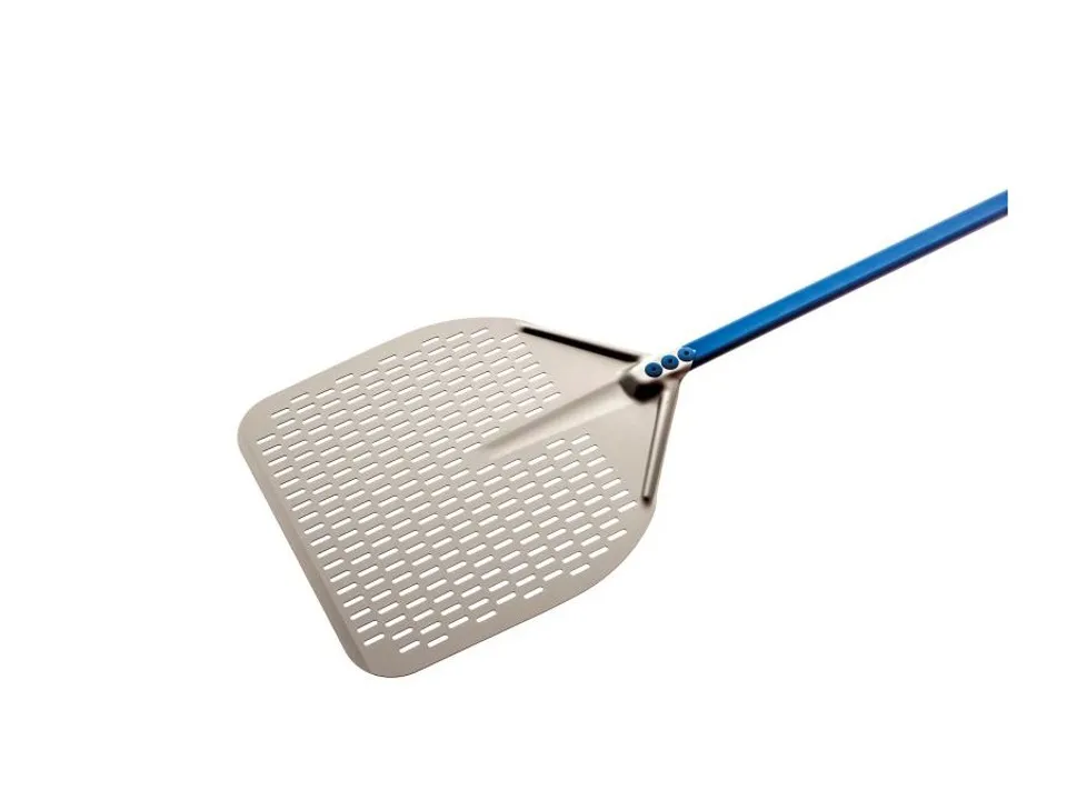 Promo Stagionale Azzurra, pala pizza rettangolare cm 33 in alluminio forata con manico 150