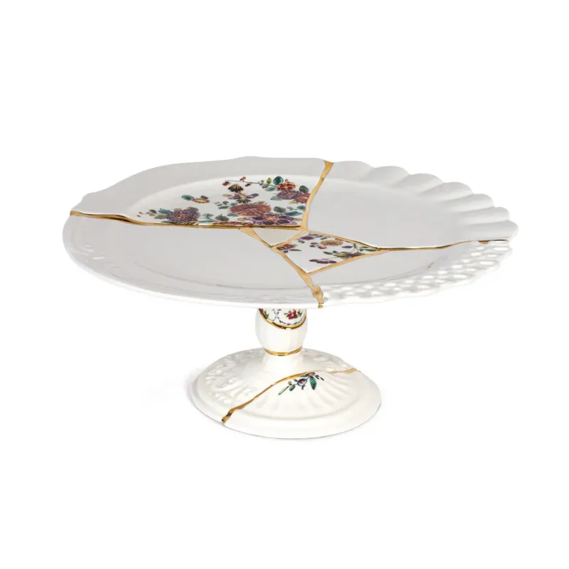 Seletti Kintsugi Alzata In Porcellana e Oro Consegna Rapida