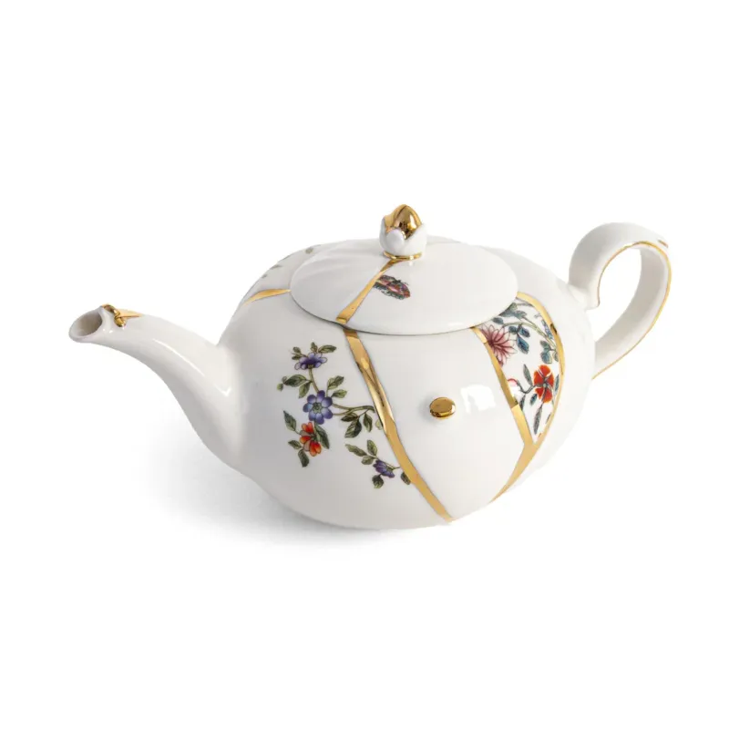 Seletti Kintsugi Teiera In Porcellana e Oro Occasione