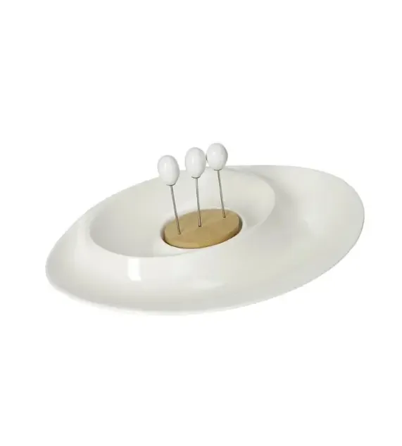 Brandani Porcellana & Bamboo Antipastiera Andromeda Offerta Speciale
