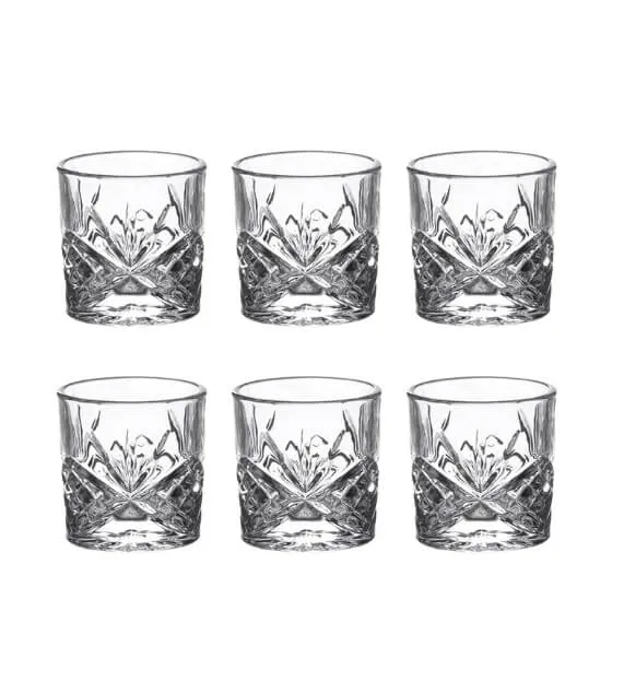 Brandani Drop Shot rock&roll Set 6 Pz Vetro Spedizione Espresso