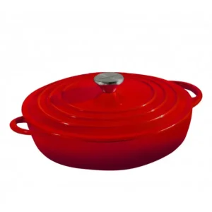 Brandani Casseruola Bassa Rossa in Ghisa Smaltata da 5L Vendita Finale