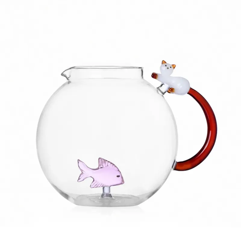 Di Tendenza Ichendorf Tabby Cat Brocca con pesce e gatto