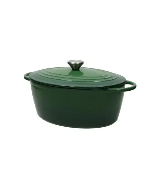 Solo Oggi Brandani Casseruola Cocotte Ovale Verde Ghisa 5 Lt