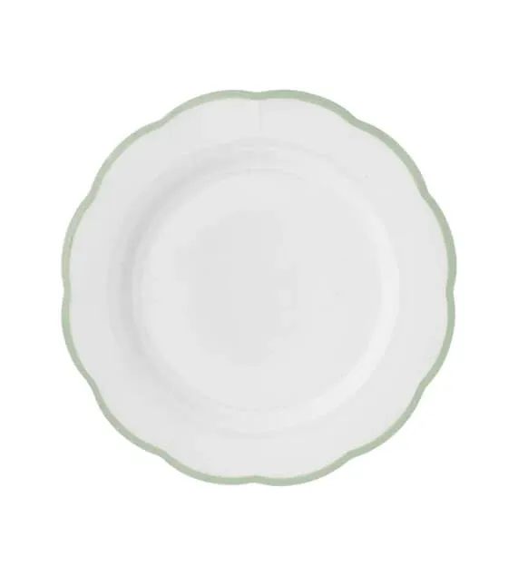 Bitossi Home Petalo Set 6 pz Piatto piano bordo smerlato Verde Novità