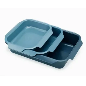 Joseph Joseph Nest Set di teglie per arrosti blu antiaderenti da 3 pezzi per forno Bestseller