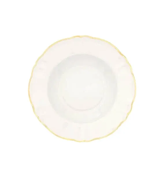 Bitossi Home Parisienne Set 6 pz Piatto fondo Bordo Oro Esclusivo