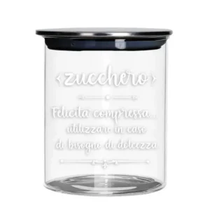 Brandani Barattolo Zucchero Vetro tappo Metal Medio Compra Oggi Stesso