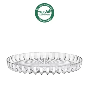 Guzzini - Vassoio tondo in plastica biologica riciclabile linea Dolcevita bianco 31 cm Di Tendenza