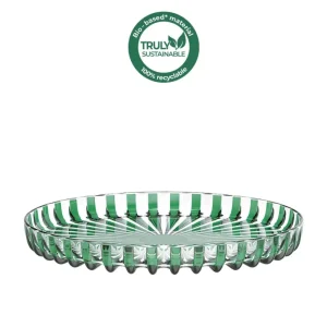 Guzzini - Vassoio tondo in plastica biologica riciclabile linea Dolcevita verde 31 cm Quantità Limitata
