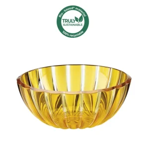 Guzzini - Contenitore M in plastica biologica riciclabile linea Dolcevita 20 cm ambra Quantità Limitata