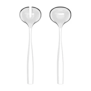 Economico Guzzini - Posate insalata in plastica biologica riciclabile linea Dolcevita bianco