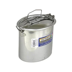 Gnali - Portavivande ovale con pietanziera in acciaio inox 12x8 cm Saldi
