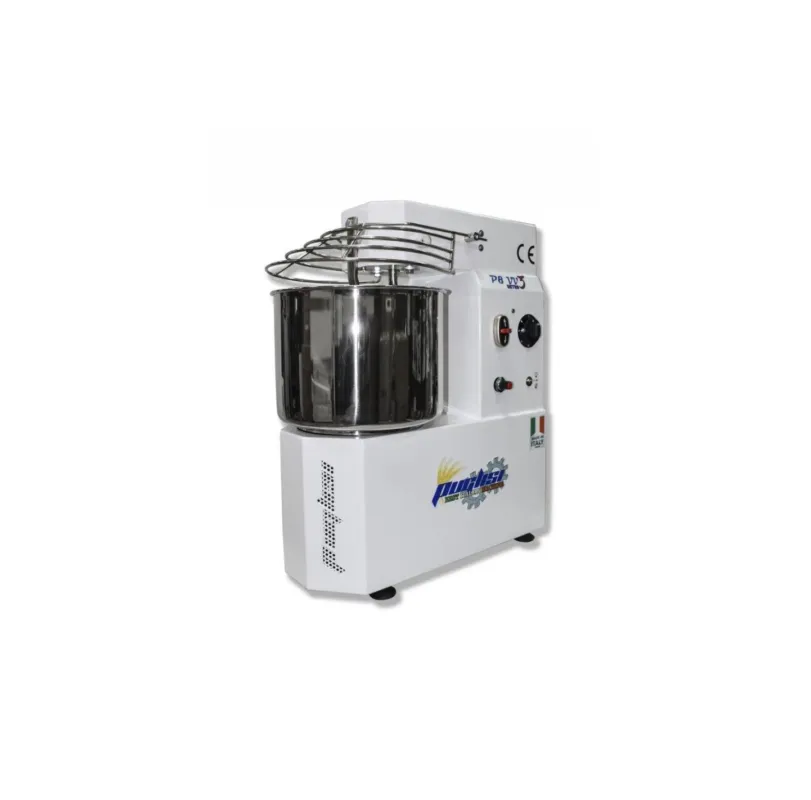 Puglisi - Impastatrice a spirale da 8 kg con velocità variabile e retro adatta per alta idratazione P8 VV3 Must-Have