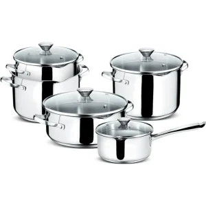 Consegna Rapida Lagostina - Batteria di pentl in acciaio inox Set Smart 9 pezzi