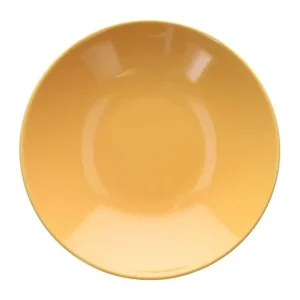 Tognana - Piatto fondo singolo in gres porcellanato 22 cm giallo linea Natural Love Economico