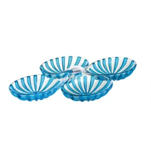 Guzzini - Set 2 antipastiere in plastica biologica riciclabile linea Dolcevita turchese Prezzo Di Fabbrica