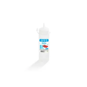 Bottiglia dosatore biberon per salse in plastica riciclabile 350 ml Professionale