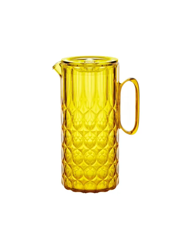Caraffa con Coperchio VANITY Guzzini in Cristallo Acrilico Bio-based Giallo Zafferano Offerta Speciale