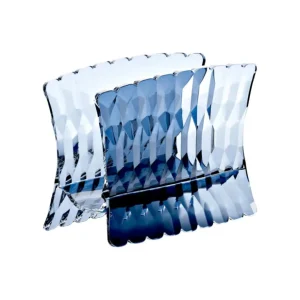 Portatovaglioli Verticale Guzzini Vanity in Cristallo Acrilico Bio-based Denim Blue Bestseller