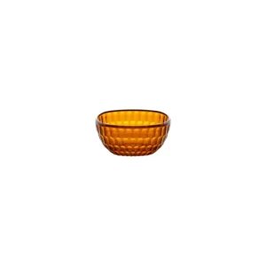 Guzzini Vanity Contenitore Ø12cm in Cristallo Acrilico Bio-based Caramello Occasione