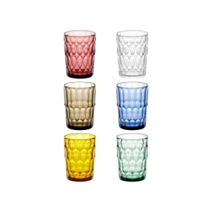 Miglior Prezzo Set 6 Bicchieri Alti Guzzini Vanity in Cristallo Acrilico Bio-based Multicolor