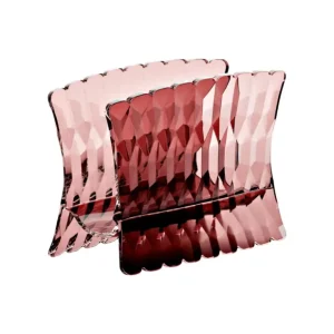 Subito Disponibile Guzzini Portatovaglioli Verticale Vanity Mauve in Cristallo Acrilico Bio-based
