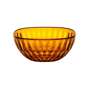 Contenitore Vanity Guzzini 30 cm in Cristallo Acrilico Bio-based Ambra Bestseller
