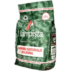 Carbone Naturale di Legna Il Lampista 2,5 kg Alta Qualità Ecologico Direttamente Dal Produttore