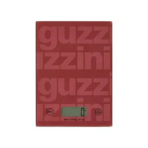 Offerta Lampo Guzzini Bilancia da Cucina Digitale "Label" in Vetro - Rosso Malva