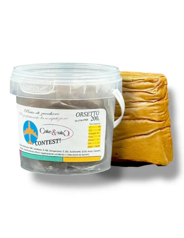 Pasta Di Zucchero Model Contest Beige Orsetto Cake&Cake 200g Pagamento Sicuro