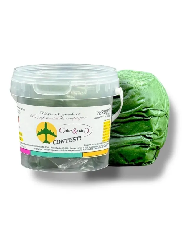 Ultimissimo Modello Pasta Di Zucchero Modelling Contest Cake&Cake Verdone 200g