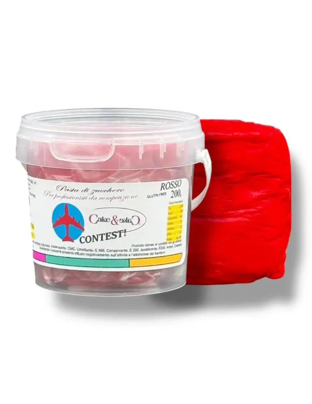 Pasta Di Zucchero Rossa Contest Cake&Cake – Pasta Modelling 200gr Nuova Collezione