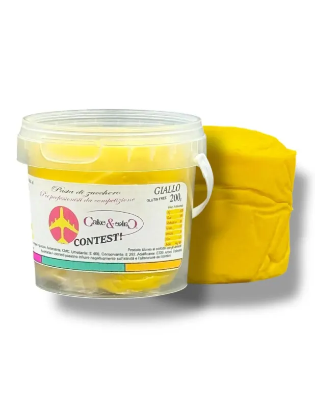 A Buon Prezzo Pasta di Zucchero Gialla Contest Cake&Cake - Modelling 200gr