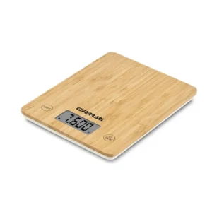 G3 Ferrari G20166 Bilancia da Cucina Elettronica Natura Kitchen 10kg Bamboo Offerta Del Giorno