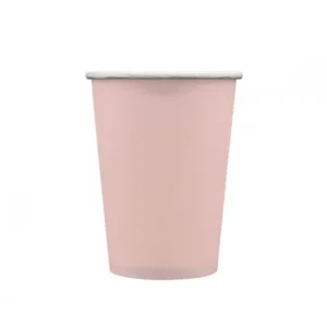 Bicchieri in Carta Monouso Qui Party 250 ml Rosato - Confezione da 15 Scelto Dai Clienti