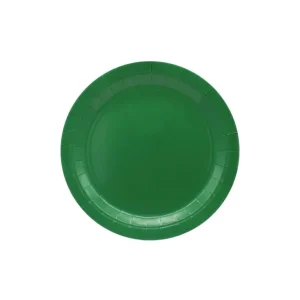 Compra Online Qui Party Piatti in Carta Monouso 18 cm Verde Scuro - 15 Pezzi