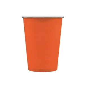 Bicchieri in Carta Monouso Qui Party 250ml Arancione - Confezione da 15 Vendita Finale