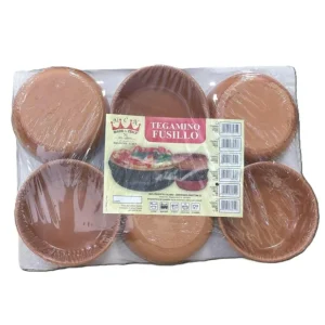 Set 6 Tegamini Bassi in Terracotta Tecnoceram Ø 15 cm - Tegamino Fusillo Professionale