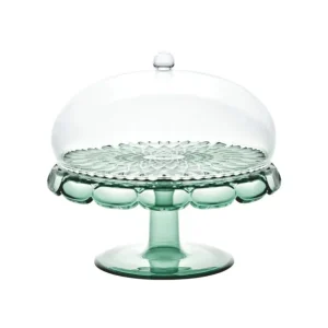 Nuova Collezione Guzzini Alzata con Campana Vanity Verde Matcha - Bio-based