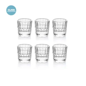 Guzzini Vanity Glass Set 6 Bicchierini da Shot in Vetro Trasparente 66ml Ultimissimo Modello