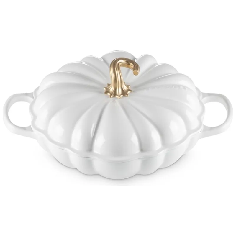 Compra Online Le Creuset Tegame Zucca Ghisa Smaltata, 28 cm, White Gold