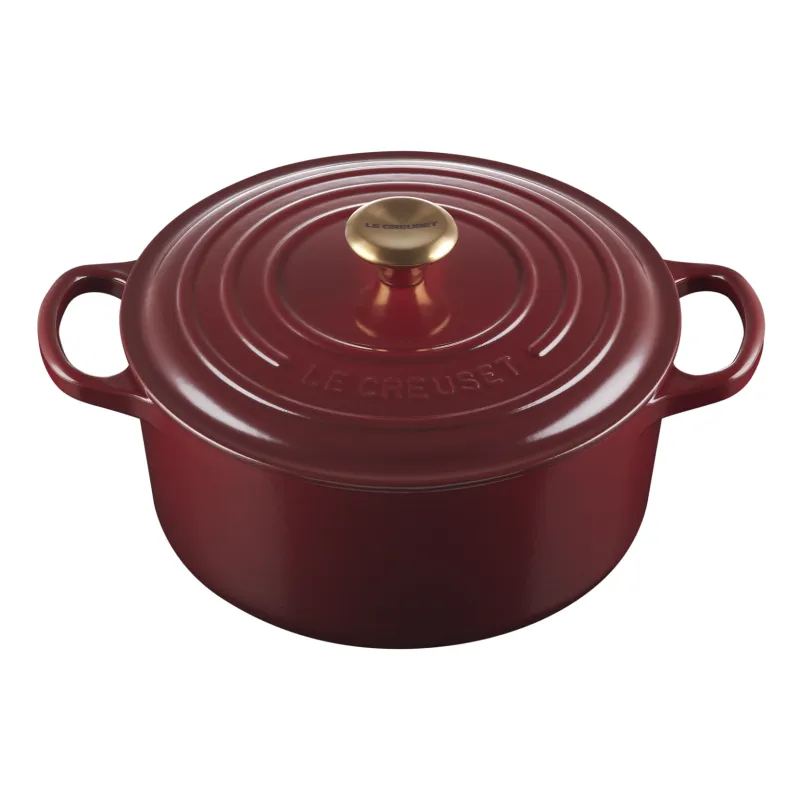 Le Creuset Cocotte Evolution Rotonda in Ghisa 26 cm, Granata Direttamente Dal Produttore
