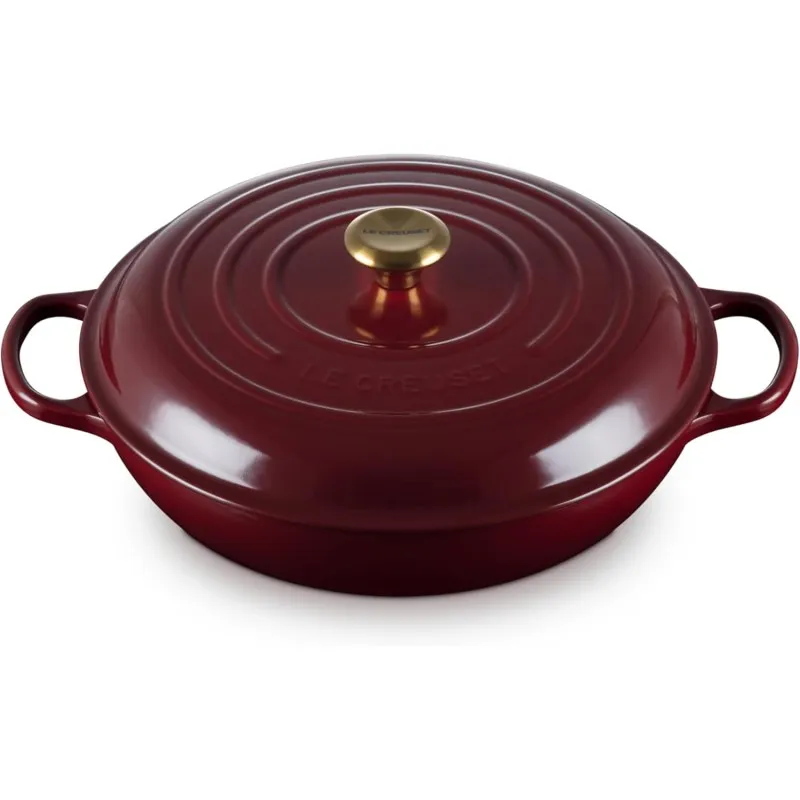 Le Creuset Evolution Tegame basso in Ghisa 30 cm Granata Prezzo Basso