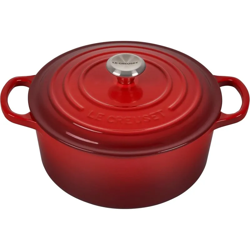Le Creuset Cocotte Evolution Rotonda in Ghisa 22 cm Ciliegia Novità