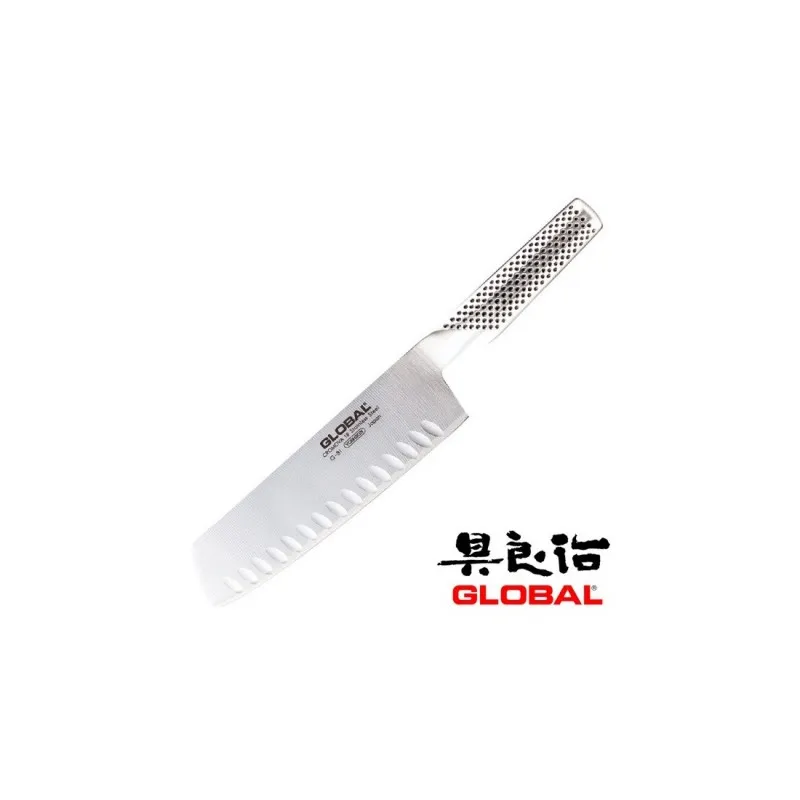 Compra Adesso Global G-81 Coltello Nakiri Alveolato, Lama 18 cm Ref. 4501320