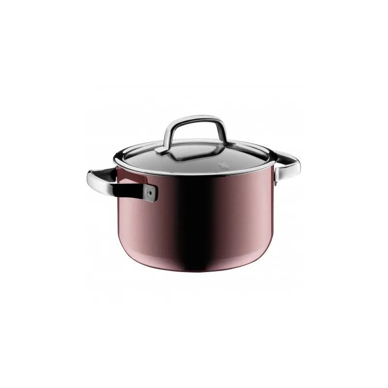 Wmf Fusiontec Mineral Pentola 20 cm Rosa Quarzo con Coperchio in Vetro Non Perdere